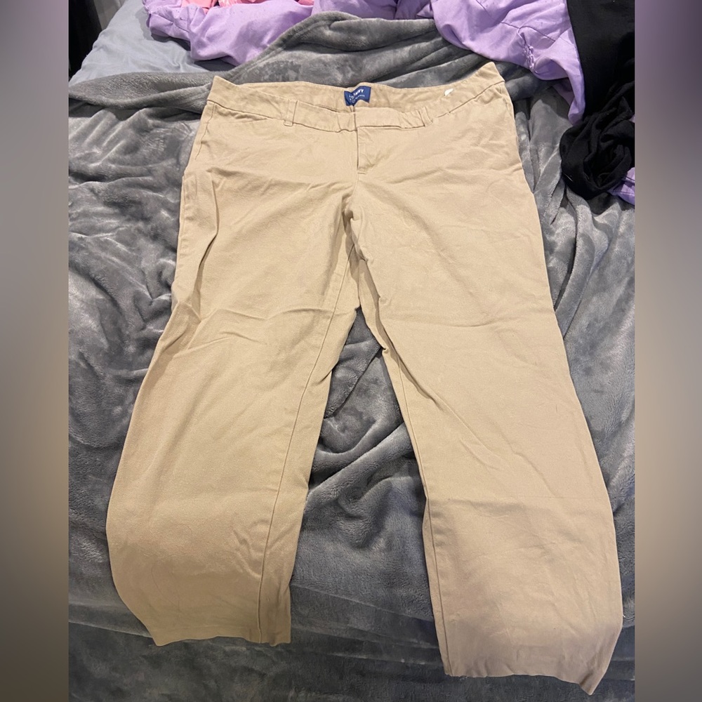 Tan ankle pants